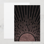 Invitation Arche De Phase Lune Ensemble Abstrait De Rayons So (Devant / Derrière)