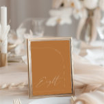 Invitation Arche de Terracota moderne Table Huit Numéro de ta<br><div class="desc">Designed to coordinate with the "Arches Minimum" Wedding Invite Collection. To change details,  click "détails". To move the text or change the size,  font,  or color,  click "Edit using Design Tool". View the collection link on this page to see all of the matching items in this beautiful design.</div>
