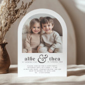 Invitation Arche d'invitation conjointe d'anniversaire