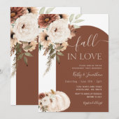 Invitation Arche en terre cuite Citrouille Fleurie Bohème Tom (Devant / Derrière)