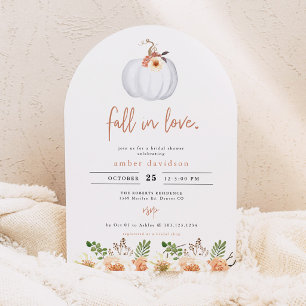 Invitation Arche en terre cuite Fleur Pêche Fête de mariage