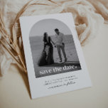 Invitation Arché Enregistrer Le Coeur Date<br><div class="desc">Un simple design Save The Date avec votre propre photo en forme d'arc,  avec "save the date" sur le dessus avec un petit coeur à côté. Vous pouvez customiser tout le texte dans cette conception et aussi la couleur du texte plus le petit coeur.</div>
