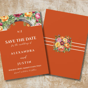 Invitation Arche Fleurie en Terre Cuite pour Mariage, Enregis