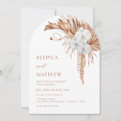 Invitation Arché floral aquarelle bohème (Devant)