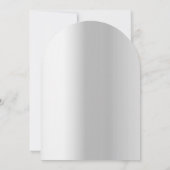 Invitation Arche mariage de confetti d'argent (Dos)