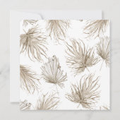 Invitation Arche Mariage de Pampas en Herbe Séché (Dos)