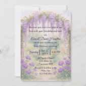 Invitation Arche Mariage Wisteria dans un jardin d'été (Devant)