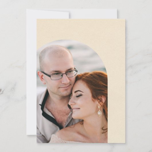 Invitation Arche minimaliste | MARIAGE (Dos)