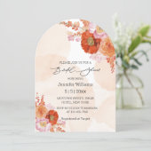 Invitation arche moderne grip oranger fleurs bridal arche dou (Debout devant)