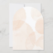 Invitation arche moderne grip oranger fleurs bridal arche dou (Dos)