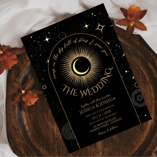 Invitation Arche noire céleste dans les étoiles que je vous a