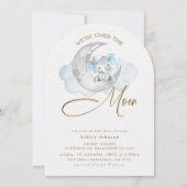 Invitation Arché Nous sommes au-dessus du Baby shower Eléphan (Devant)