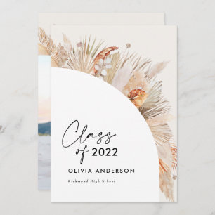 Invitation Arche photo de grade en terre cuite pampas botaniq