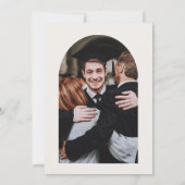 Invitation Arche photo de grade en terre cuite pampas botaniq (Dos)