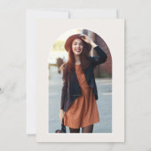 Invitation Arche photo de grade en terre cuite pampas botaniq (Dos)