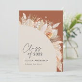 Invitation Arche photo de grade en terre cuite pampas botaniq (Debout devant)