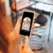 Invitation Arche photo design noir et blanc