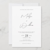 Invitation Arche photo moderne QR Code Boho Mariage (Devant)