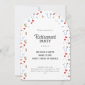 Invitation Arche photo pour la retraite des infirmières (Devant)