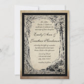 Invitation Arche romantique Vintage Forêt (Devant)
