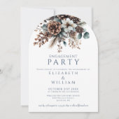 Invitation Arche Rustique Floral Pinecone (Devant)