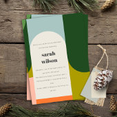 Invitation Arche Super Retro Abstraite N'importe quel âge Ann