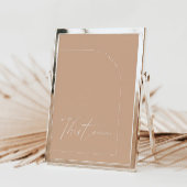 Invitation Arche Tan Boho moderne Tableau Treize Numéro de ta