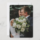 Invitation Arched Greenery White Rose Photo Wedding (Dos)