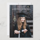 Invitation Arched Photo and Script Graduate Announcement (Dos)