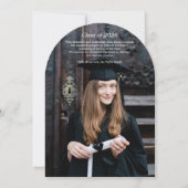 Invitation Arched Photo and Script Graduate Announcement (Dos)