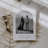 Invitation Arched Save The Date Cœur