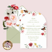 Invitation Arched Wildflower Wedding