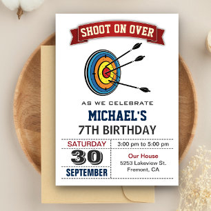Invitation Archery Birthday Party