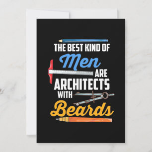 Invitation Architectes hommes avec barbes