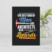 Invitation Architectes hommes avec barbes (Debout devant)