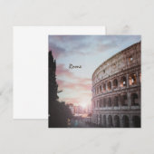 Invitation Architecture antique Rome coucher de soleil ville (Devant / Derrière)