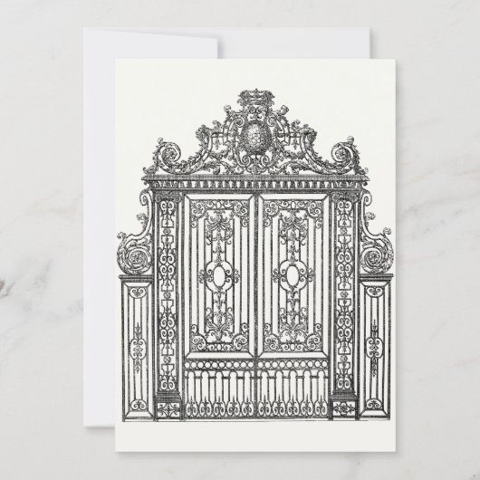 Invitation Architecture gréco-romaine antique (Dos)