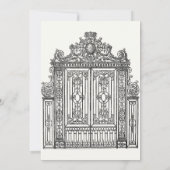 Invitation Architecture grecque romaine antique (Dos)