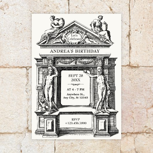 Invitation Architecture grecque romaine antique