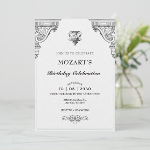 Invitation Architecture Renaissance simple et élégante