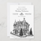 Invitation Architecture vintage House (Devant)