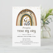 Invitation Arcoiris Boho 2do cumpleaños (Debout devant)