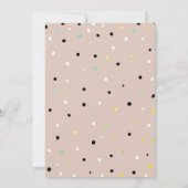 Invitation Arcs-en-ciel, Nuages, Points Baby shower virtuel p (Dos)