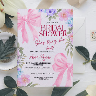 Invitation Arcs Floraux Aquarelle Élégants pour une Fête de M