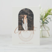 Invitation Arcs géométriques modernes gradués Photo (Debout devant)