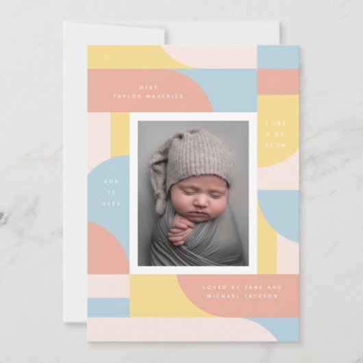 Invitation Arcs rétro (Devant)