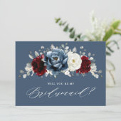 Invitation Ardoise Bleue Bourgogne Ivoirienne Proposition (Debout devant)