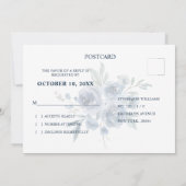 Invitation Ardoise bleue Dusty (Dos)