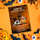 Invitation Arête crânienne éffrayante bonbon Jack-o'lanterne 