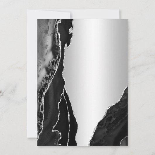 Invitation Argent Black Agate 30e anniversaire (Dos)